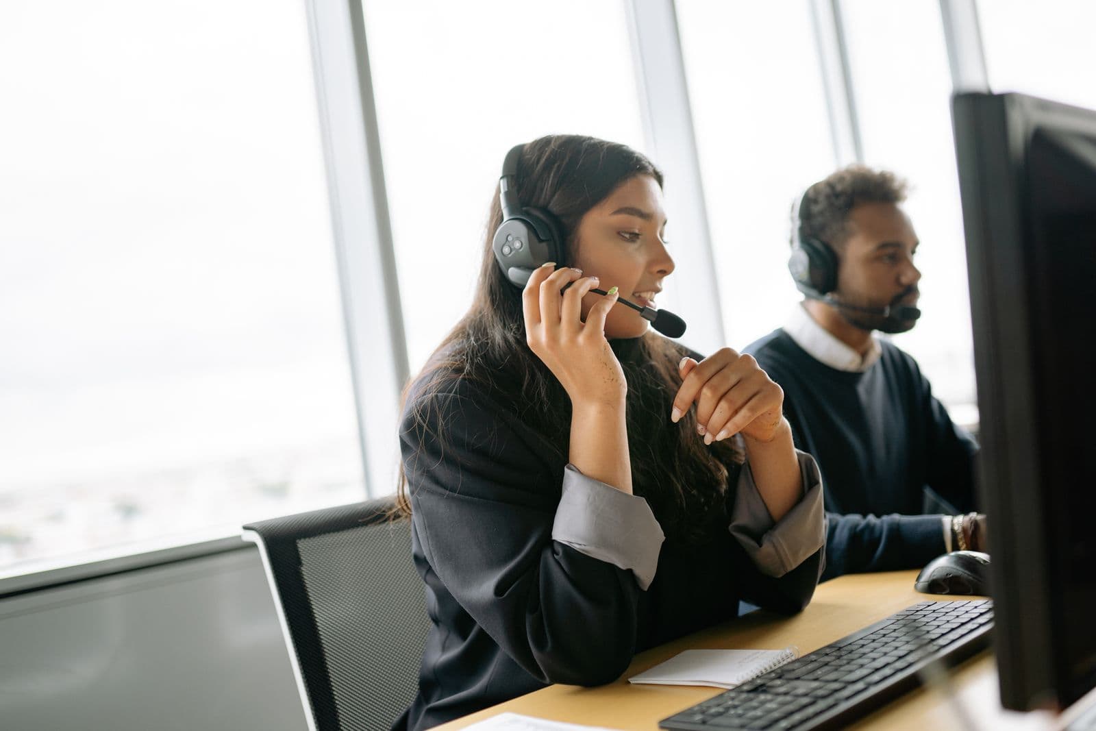 Healthcare staff on the phone confirming a prior authorization